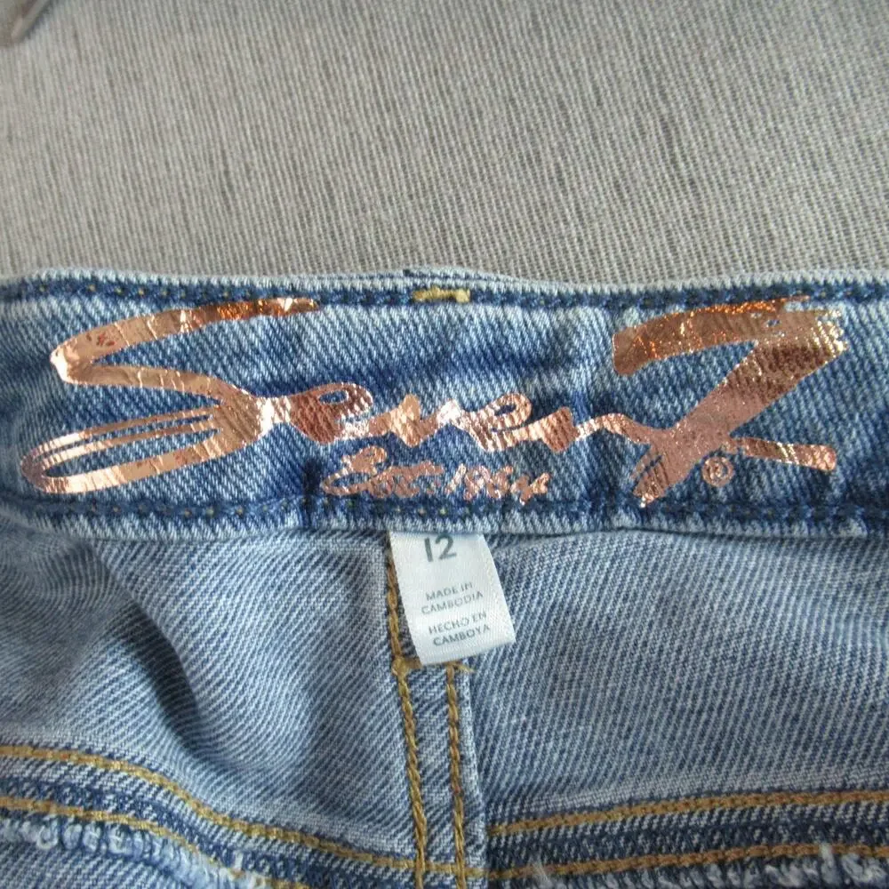 Seven7 Jeans Womens Size 12 Blue Felicity High Rise Slim Flare Enchanted NWT